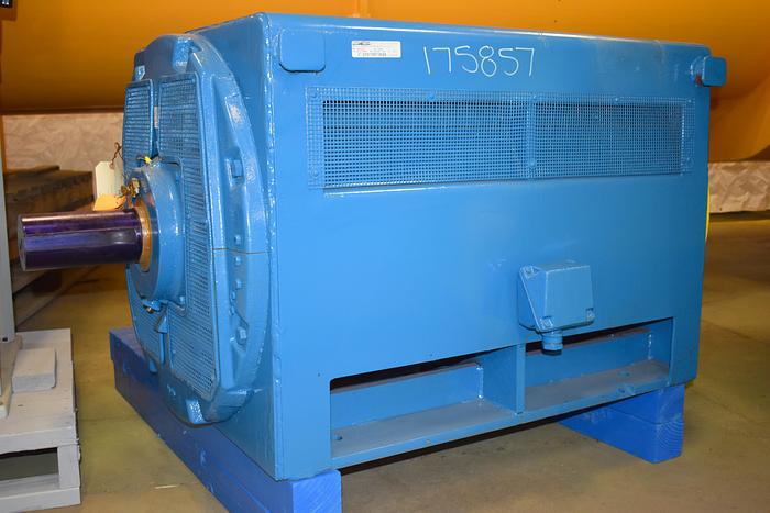 Refurbished 600 hp GE electric motor, model 5K828837D2, 2300 volt, 1800 rpm,