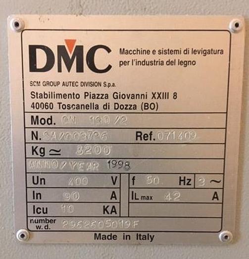 Used DMC wide beltsander CN 130/2 Chronosand