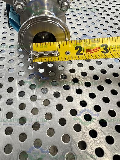 Used PBM  SIHFE8X-G-04G Ball Valve w/ 1" Sanitary Fitting, 600PSIG