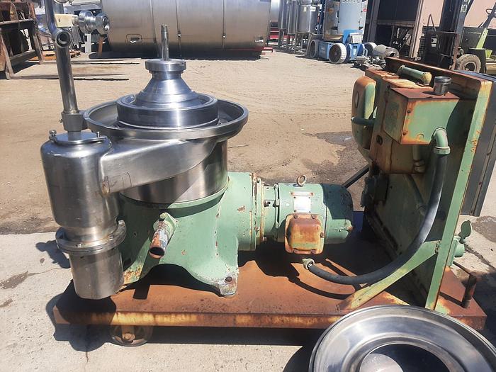 Used Centrifuge, Disc, Auto, Westfalia, SAMR-3036, 316 S/st, 10 HP #S202785