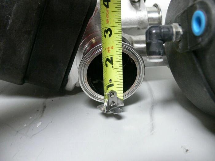 Used Lot of 3 ITT Pure-Flo 316L Diaphragm Valves w/ Advantage 90PSI Actuators