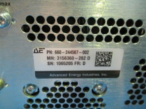 Used ADVANCED ENERGY 3156360-262 HF Paramount 6013 RF Generator