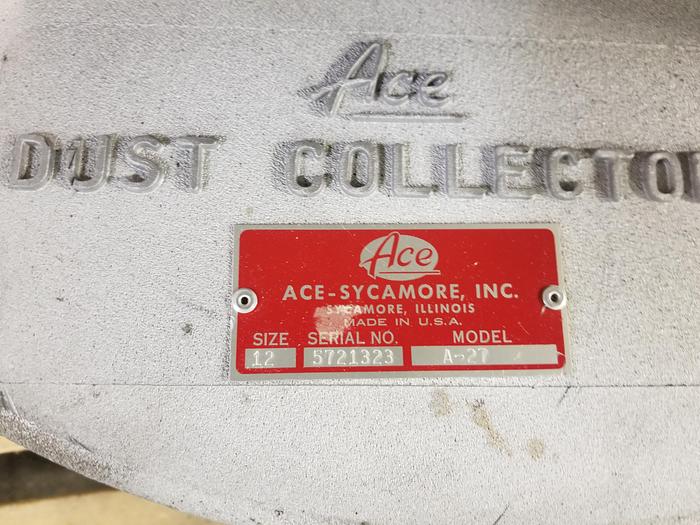 Used Ace A-27, 2HP, 1 Phase Barrel Top Dust Collector