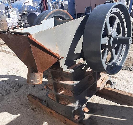 Used Crusher, Jaw, 9" x 16", 15 HP, Wheeling Mold & Foundry #S744361