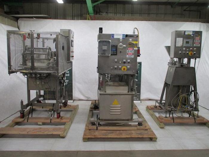 Used Mondini Cup Filling & Sealing Line for Solids ans Liquids