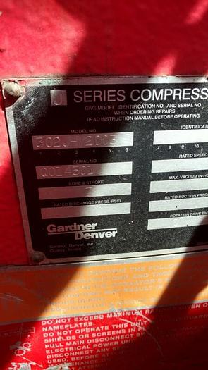 Used 0 Gardner Denver J SERIES 302JHY2003 AIR BOOSTER