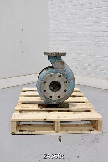 Used Goulds 3196 Goulds 3196M, 3X4X10, 10" Impeller, 4 Vane Impeller, Stainless Steel Casing, Stainless Steel Impeller, Stainess Steel Stuffing Box, Packing, M Series Power End, #24360