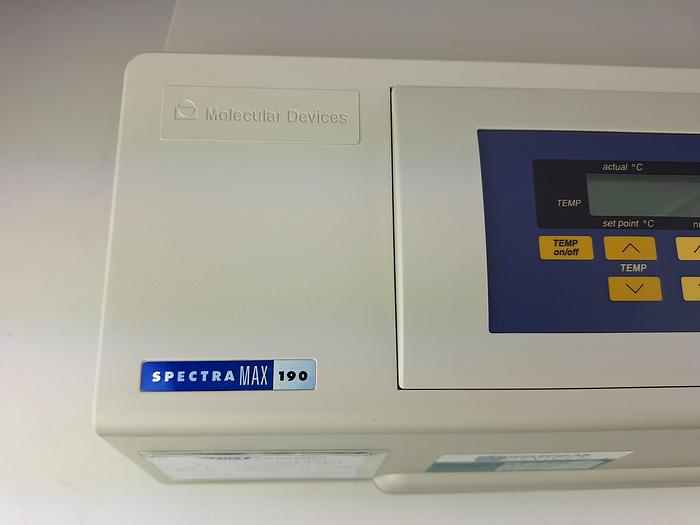 Used Molecular Devices SpectraMAX 190 Absorbance Microplate Reader