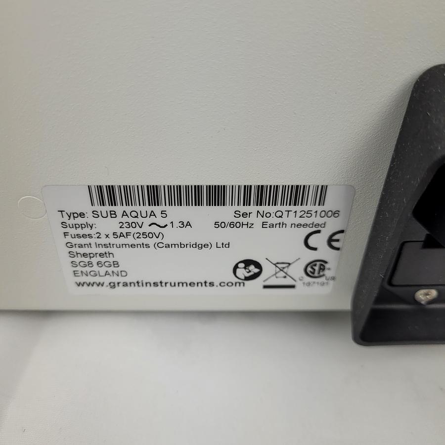 Used Grant Instruments SUB Aqua 5 Plus Bath
