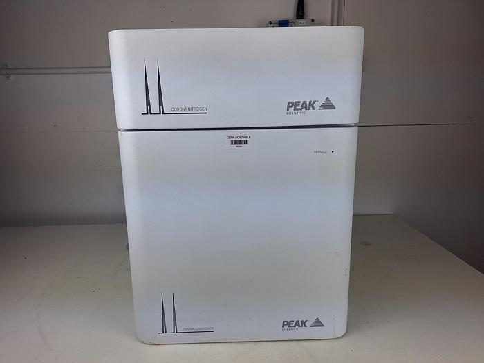 Used Peak Scientific Carona Nitrogen Generator paired with Air Compressor