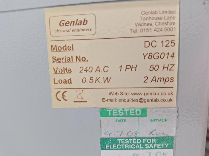 Used Genlab DC125 Drying Cabinet