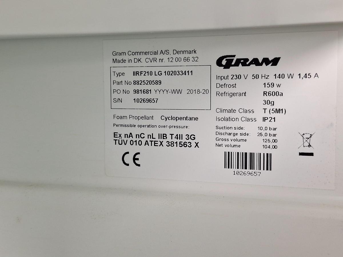 Used Gram vio compact 610 Refrigerator