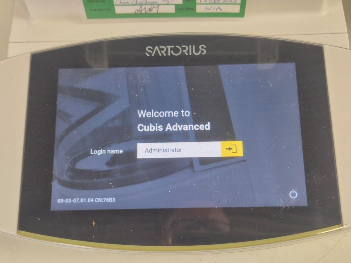 Used Sartorius MSA225-1CE-D1 Solent Scales + Cubis MCA623S Printer