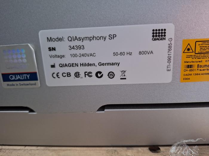 Used Qiagen QIAsymphony SP Fully-Automated DNA RNA Purification