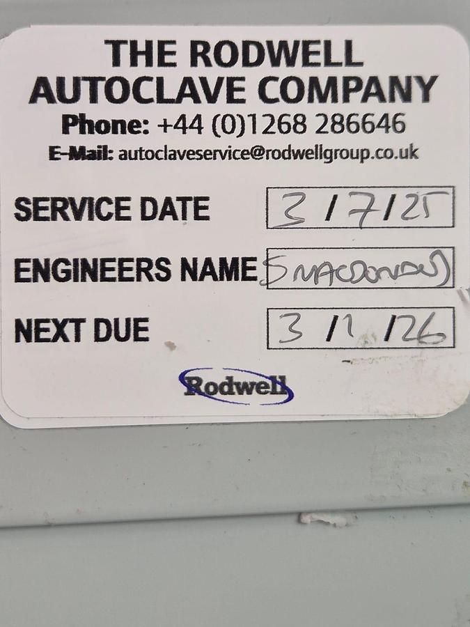 Used Rodwell Ambassador Autoclave