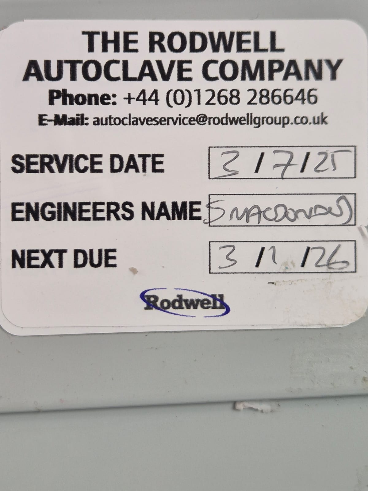 Used Rodwell Ambassador Autoclave