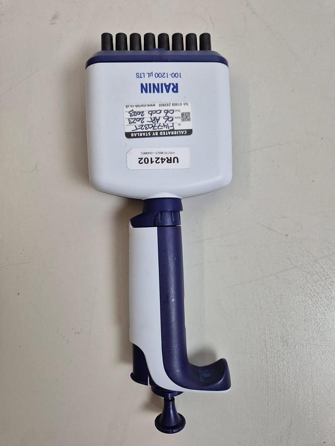Used RAININ Pipet-Lite XLS 1200 8 Chanel Pipeter