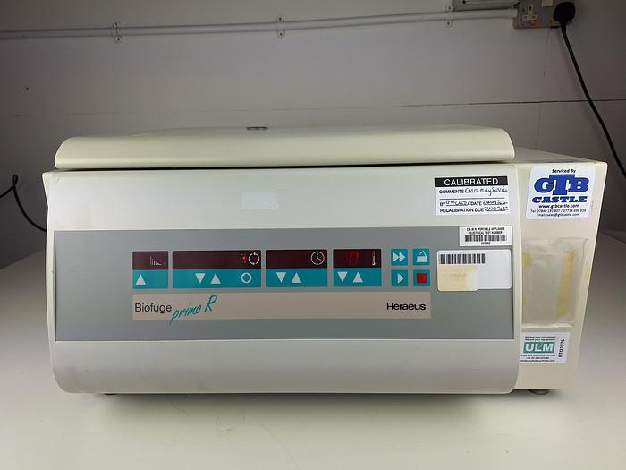 Used Heraeus Biofuge Primo R Refrigerated Centrifuge