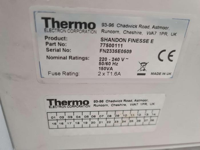 Used Thermo Electron Corporation Shandon Finesse E Microtome