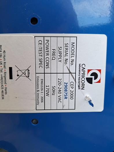 Used Capricorn CEP2000 Centrifuge