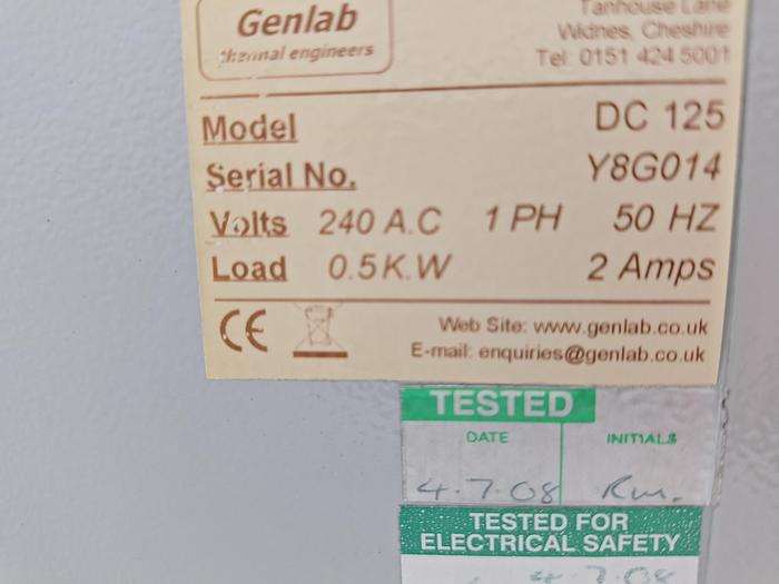 Used Genlab DC125 Drying Cabinet