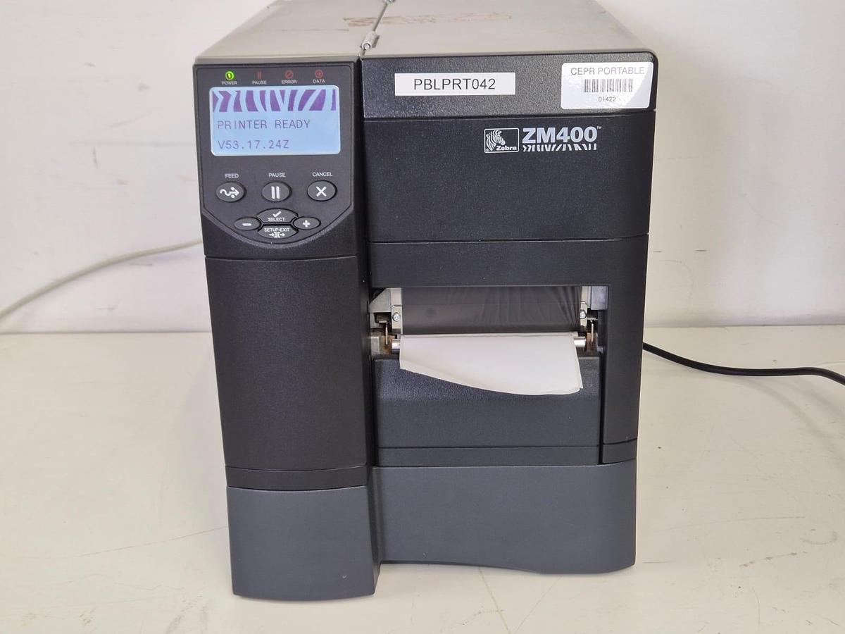 Used Zebra ZM400 Lable Printer
