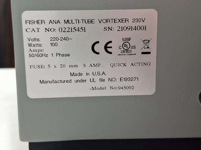 Used Fisherbrand Analog Multi Tube