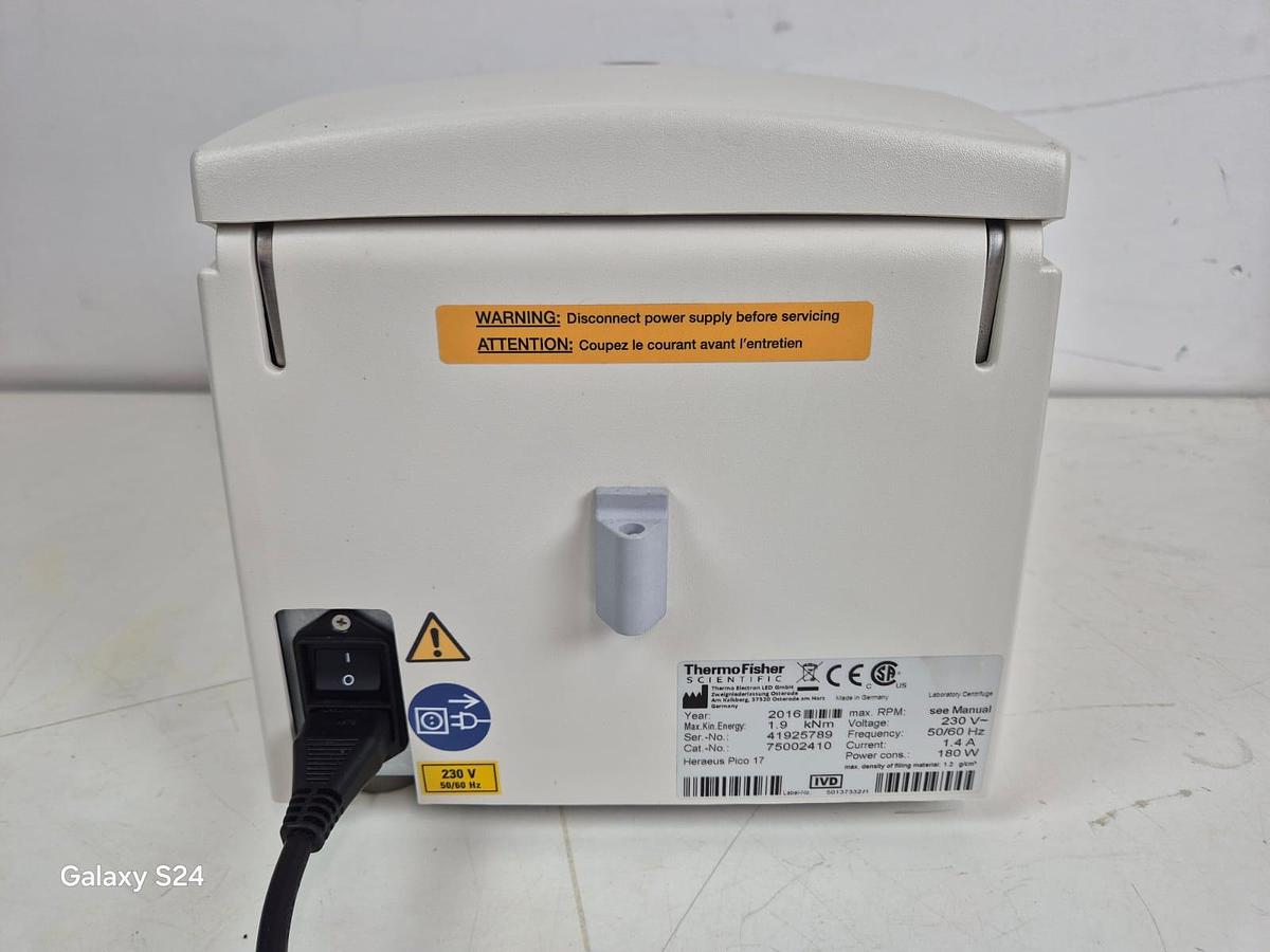Used Thermo Fisher Heraeus Pico17 Centrifuge