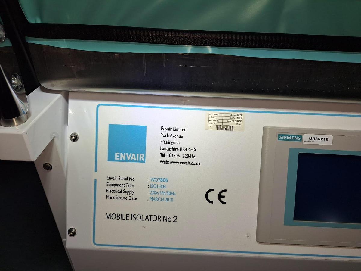 Used Envair ISO1 -304 Mobile Isolator