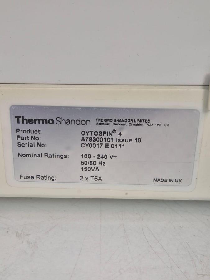 Used Thermo Scientific Cytospin 4 Centrifuge