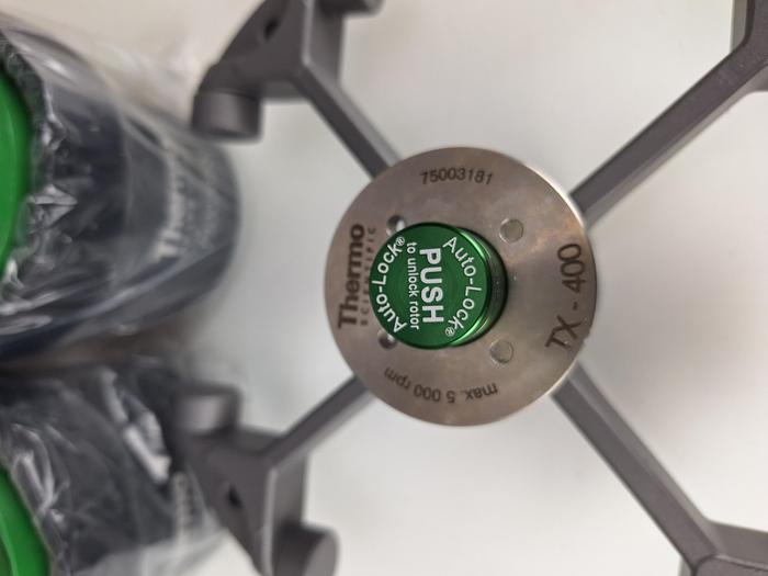 Used Thermo Scientific TX-400 Centrifuge Rotor with Buckets