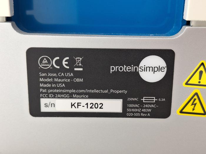 Used Protein Simple Maurice IgG Purity Data