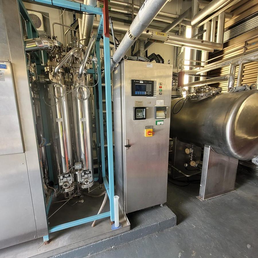 Used WFI generation and storage system