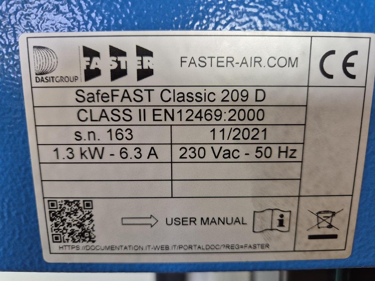 Used Dasit Biopharma Faster SafeFAST Classic 209D Microbiological safety cabinet