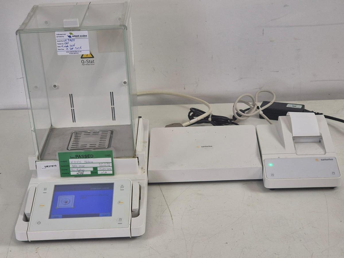 Used Sartorius MSA225S-1CE-D1 Solent Scales + Cubis MCA623S Printer