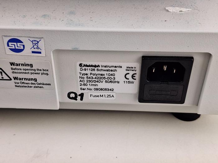 Used Heidolph Polymax 1040 Platform Shaker