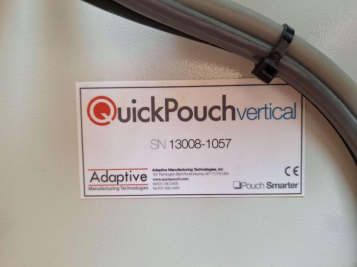 Used Quickpouch Automated Form-Fill Seal Packaging Machine with Videojet Dataflex Printer for Quickpouch Auto loader