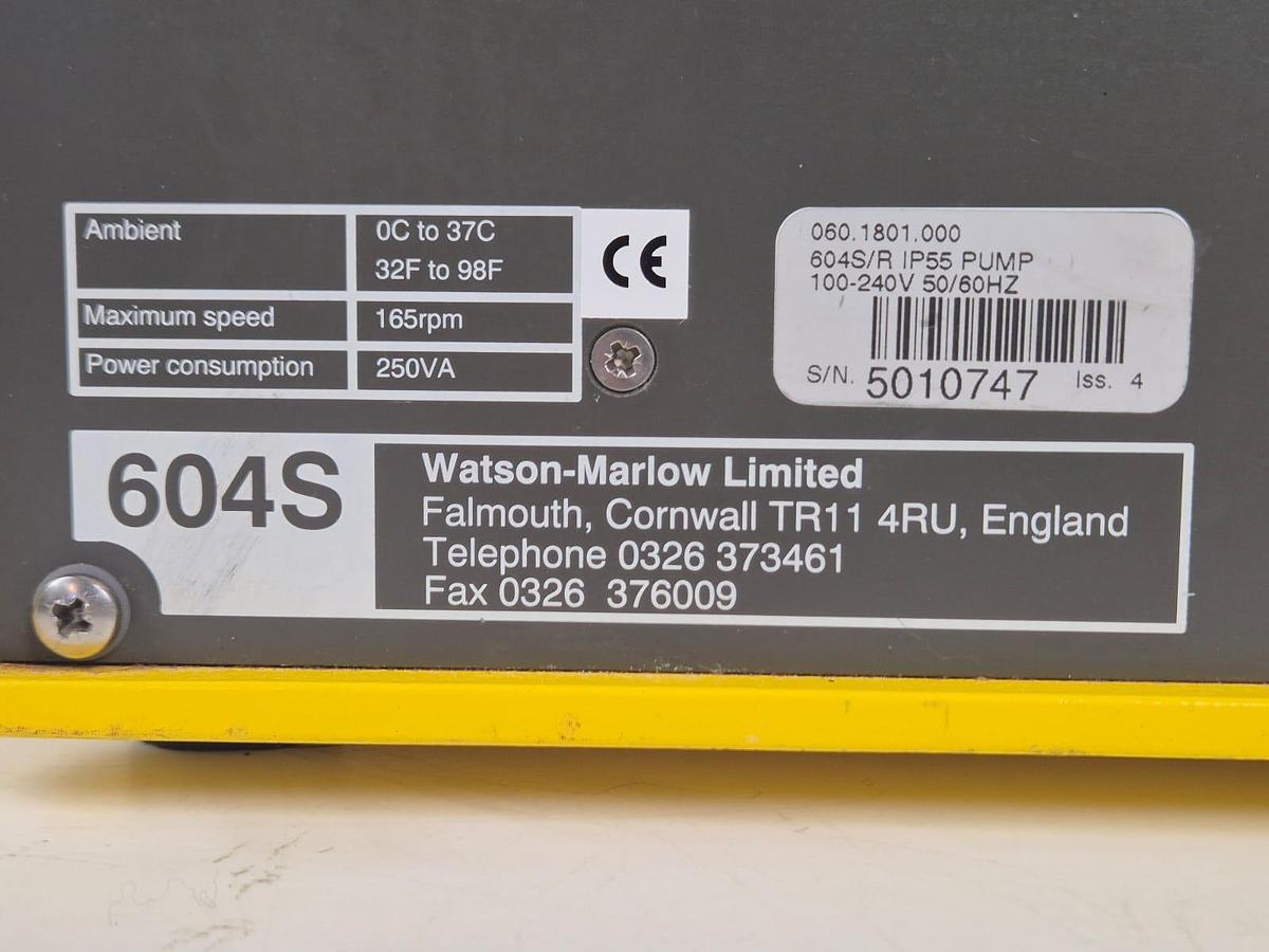 Used Watson Marlow 604S Peristaltic Pump