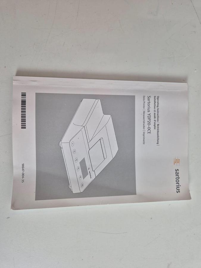 Used Sartorius YDP10 Analytical Balance   