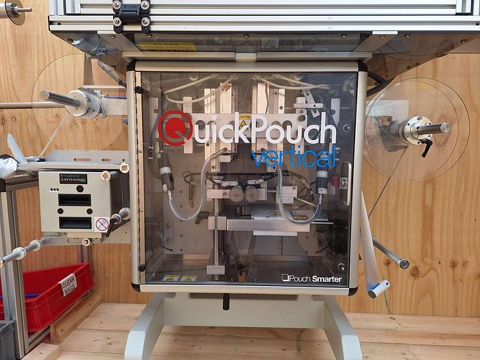 Used Quickpouch Automated Form-Fill Seal Packaging Machine with Videojet Dataflex Printer for Quickpouch Auto loader