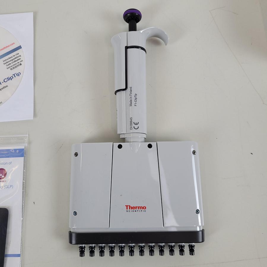 Used Thermo Scientific f1-clip Tip 12 Clipmulti pipette x 2