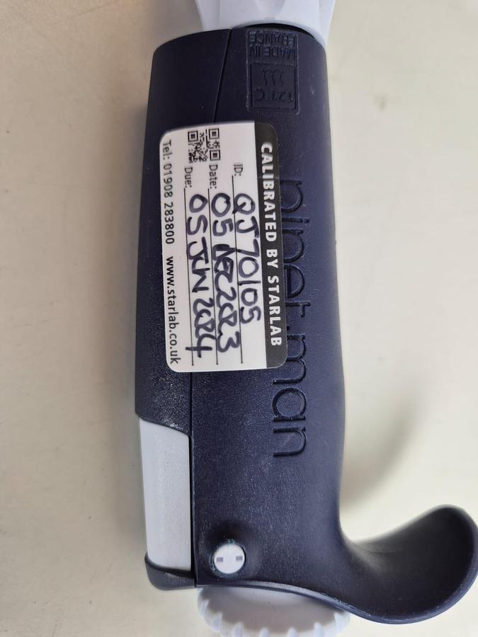 Used Gilson Pipetman Purple colour coded single channel pipette