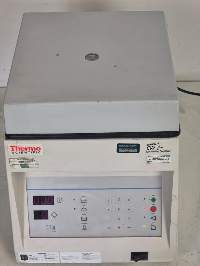 Used Thermo Scientific CW2 Sorvall Cell Washing Centrifuge