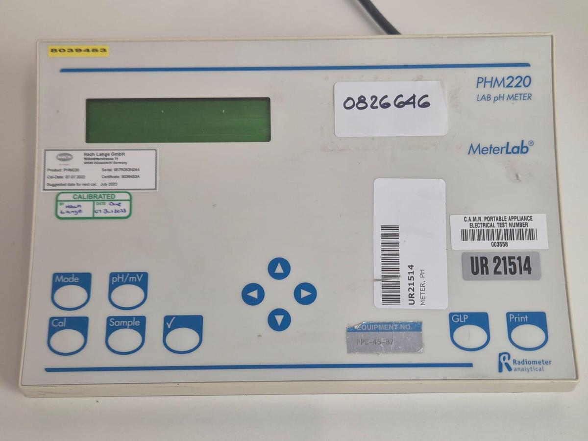 Used Radiometer Analytical MeterLab PHM220 Lab PH Meter