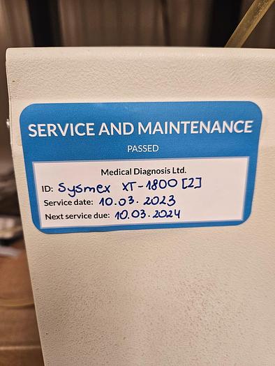 Used Sysmex XT-1800i Automated Hematology Analyzer