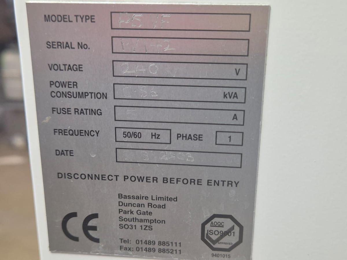 Used Basair P Laminar flow Safety Cabinet