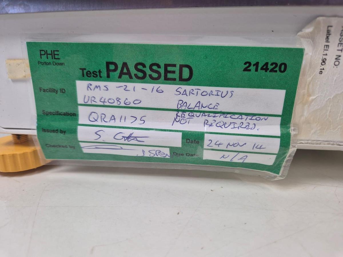 Used Sartorius Cubis MSE20201S Balance + YP30 Printer