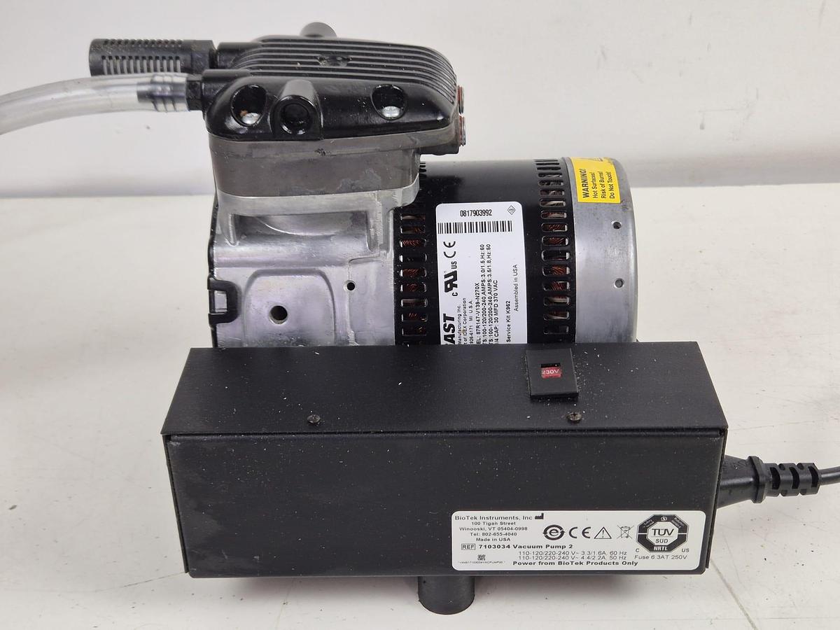 Used Biotek Instruments Gast 7103034 Vacuum Pump 2