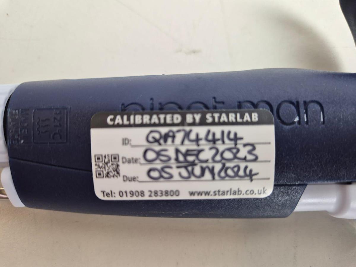 Used Gilson Pipetman G P2G Orange Color Coded Single Channel Pipette