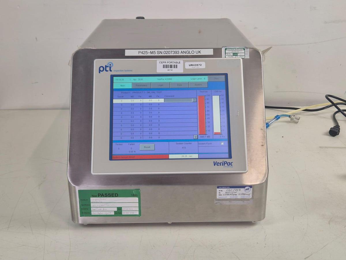 Used PTI Veripac  P425 M5 Integrity Testing System